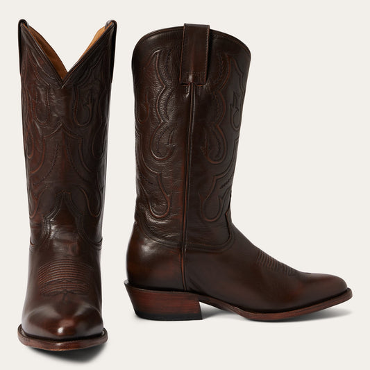 Carlisle Western Boots Burnished Brown - Stetson