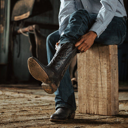 Carlisle Western Boots Distressed Brown - Stetson