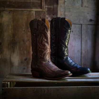 Carlisle Western Boots Distressed Brown - Stetson