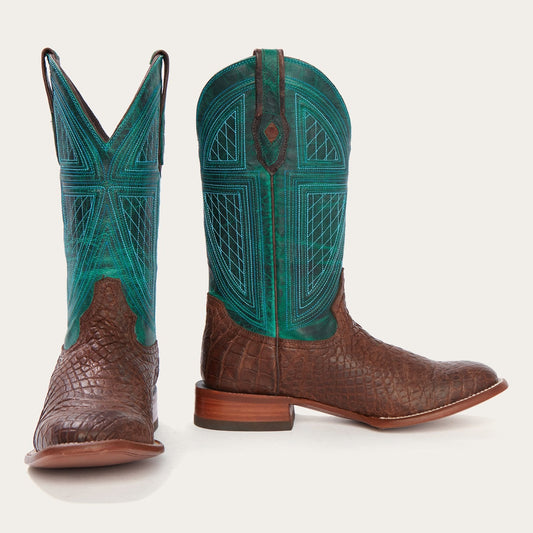 Big Horn Tobacco Alligator Cowboy Boot Brown - Stetson