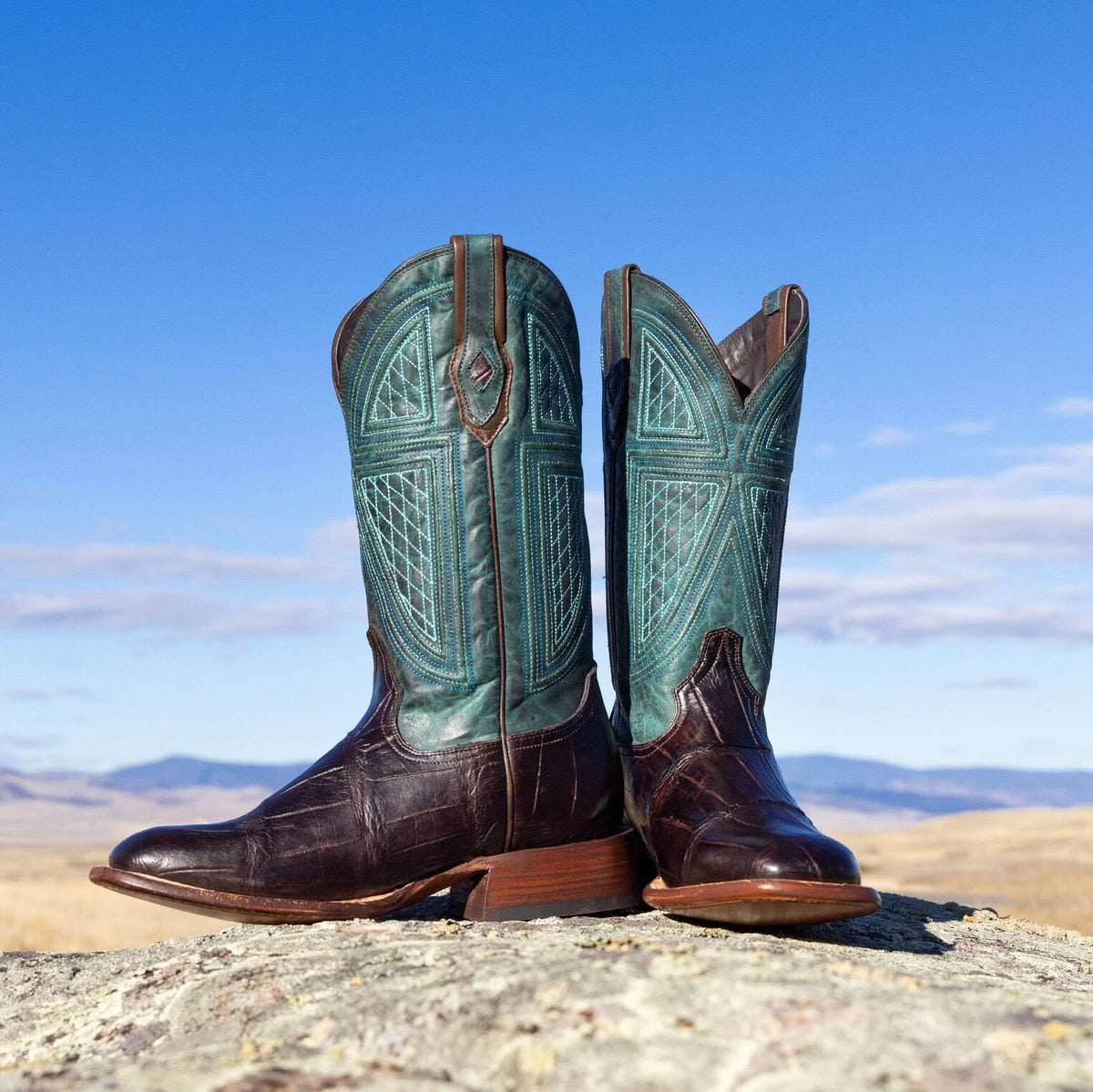 Big Horn Tobacco Alligator Cowboy Boot Brown - Stetson