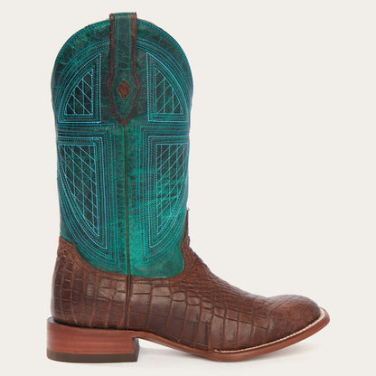 Big Horn Tobacco Alligator Cowboy Boot Brown - Stetson