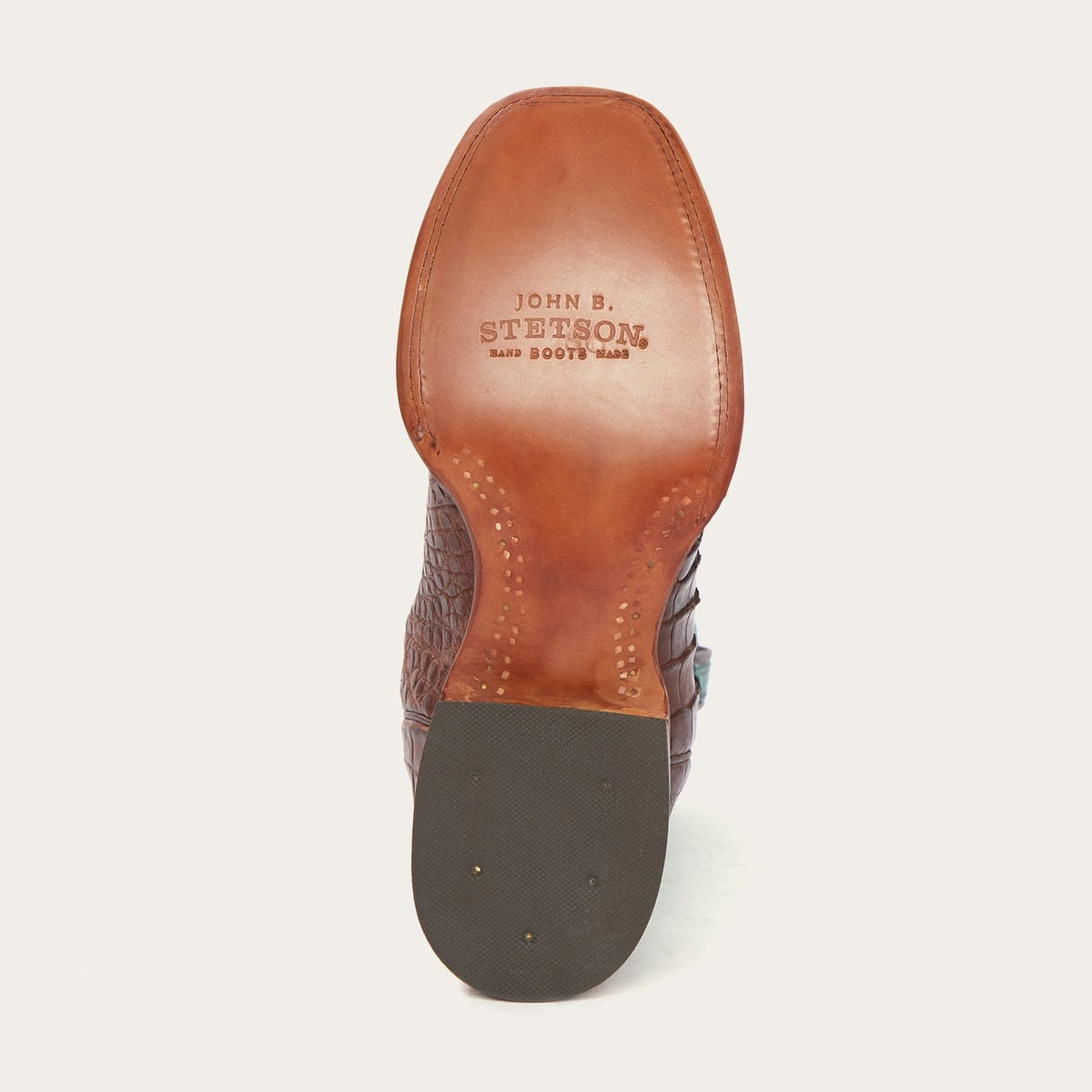 Big Horn Tobacco Alligator Cowboy Boot Brown - Stetson
