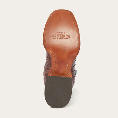 Big Horn Tobacco Alligator Cowboy Boot Brown - Stetson