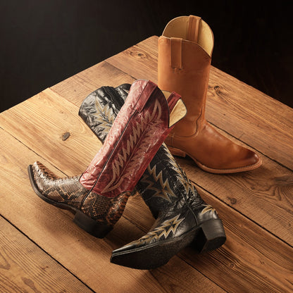 Ember Python Snip Toe Boot Red - Stetson
