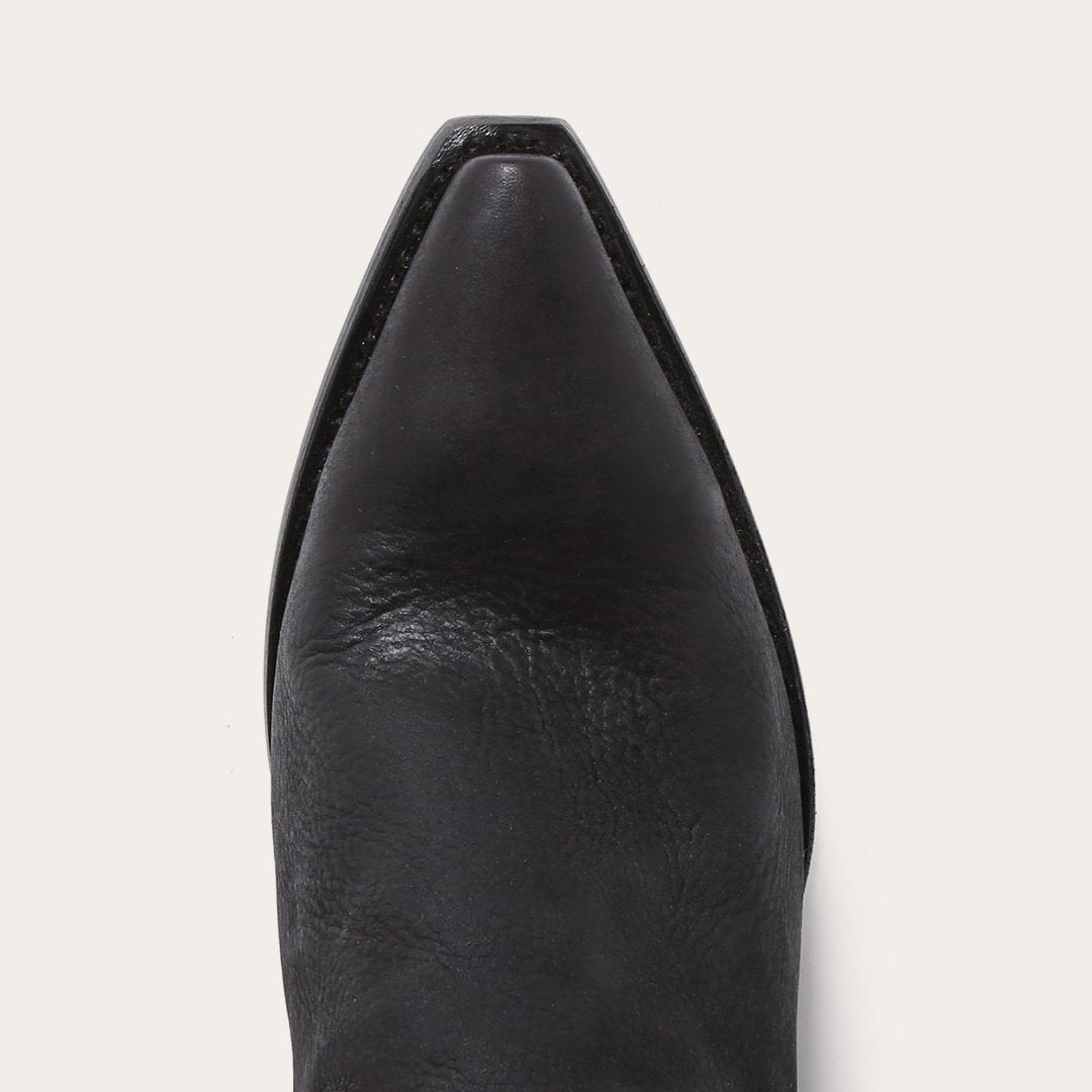 Glam Over-The-Knee Fringe Boot Black Leather - Stetson
