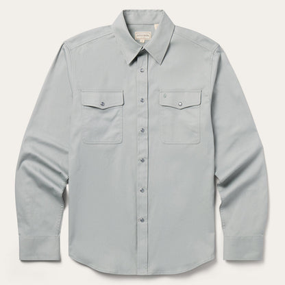 Brushed Twill Western Shirt Slate Green - Stetson