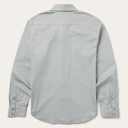 Brushed Twill Western Shirt Slate Green - Stetson