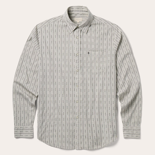 Dobby Stripe Shirt Tan - Stetson