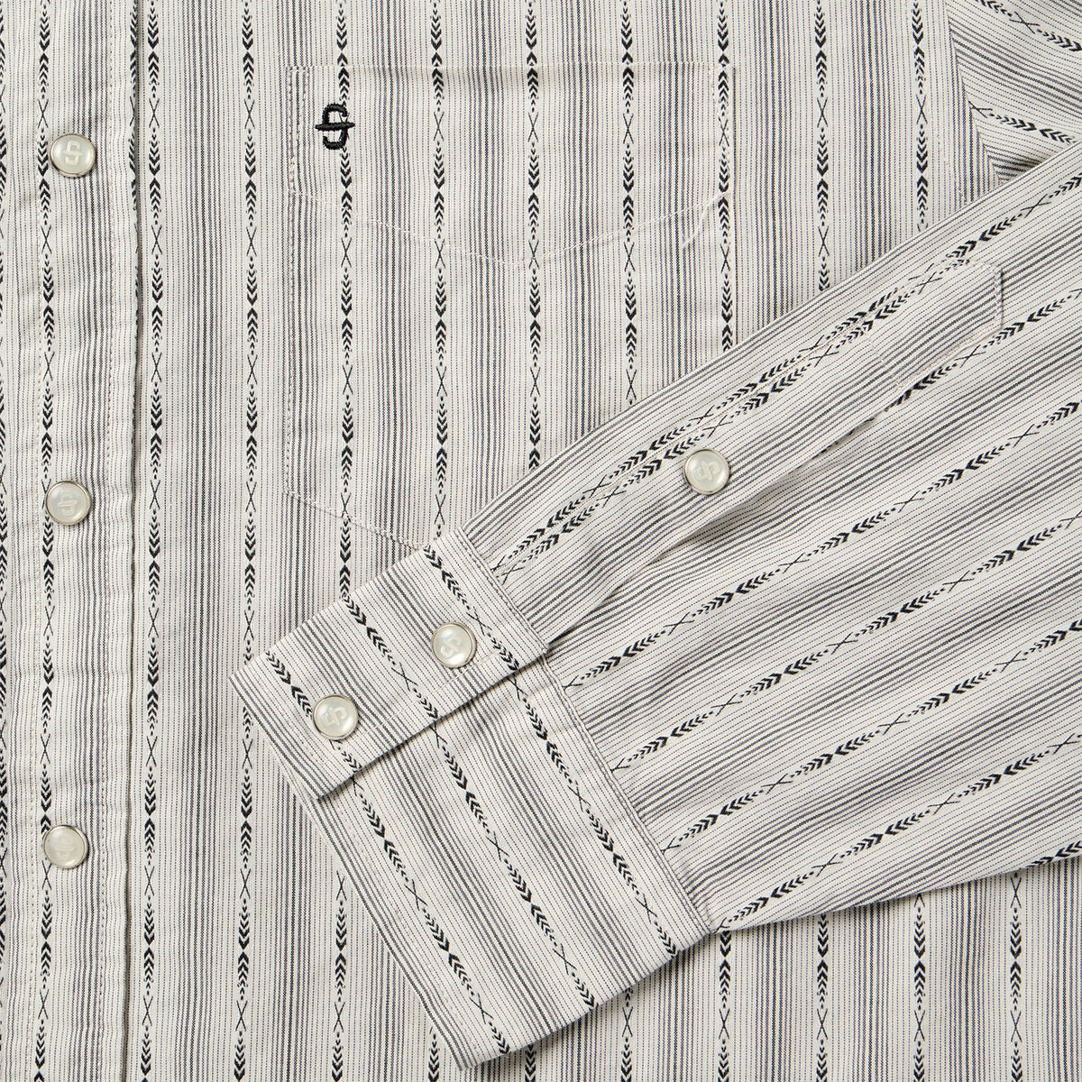 Dobby Stripe Shirt Tan - Stetson