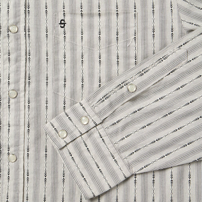Dobby Stripe Shirt Tan - Stetson