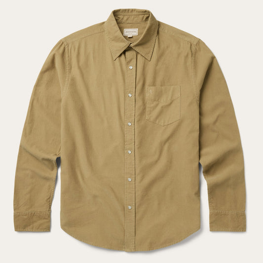 Baby Corduroy Western Shirt Tan - Stetson