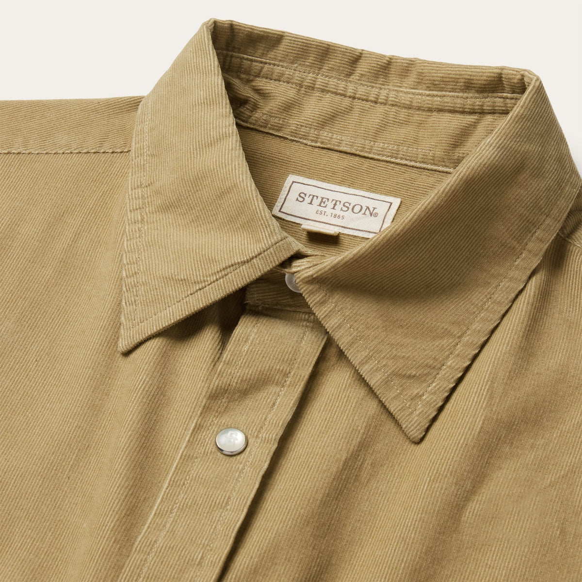 Baby Corduroy Western Shirt Tan - Stetson