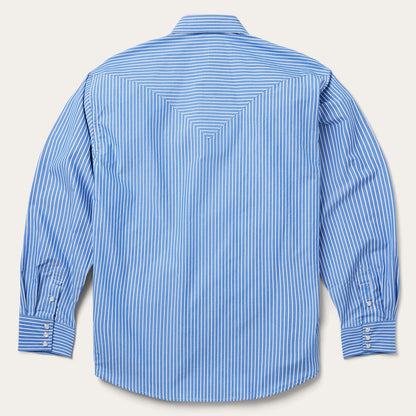 Blue Western Stripe Shirt Blue - Stetson