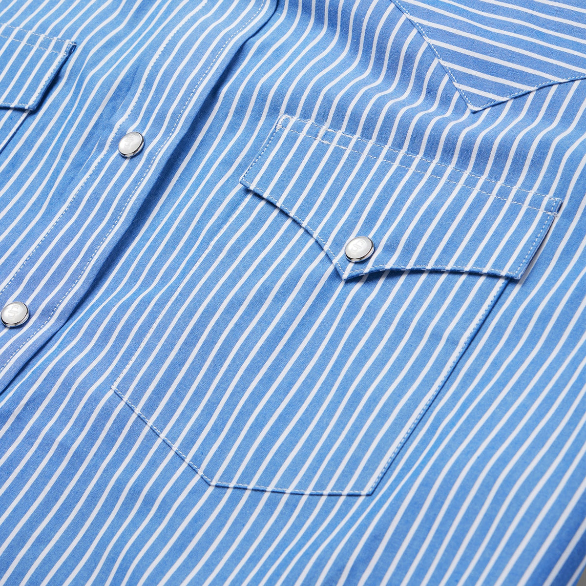 Blue Western Stripe Shirt Blue - Stetson