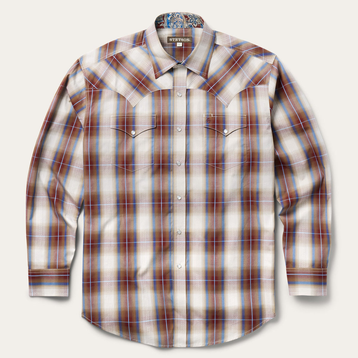 Forever Plaid Western Shirt Red - Stetson