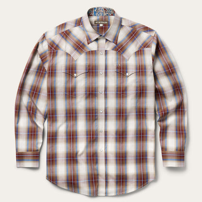 Forever Plaid Western Shirt Red - Stetson