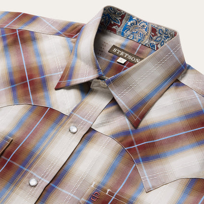 Forever Plaid Western Shirt Red - Stetson