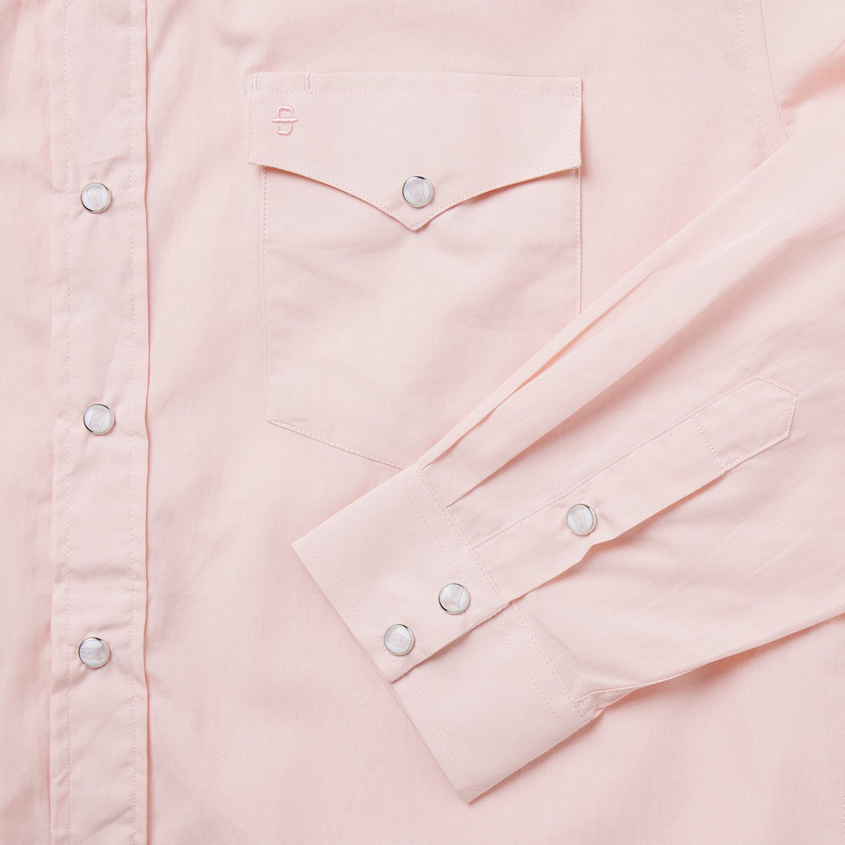 Pink End-On-End Western Shirt Pink - Stetson