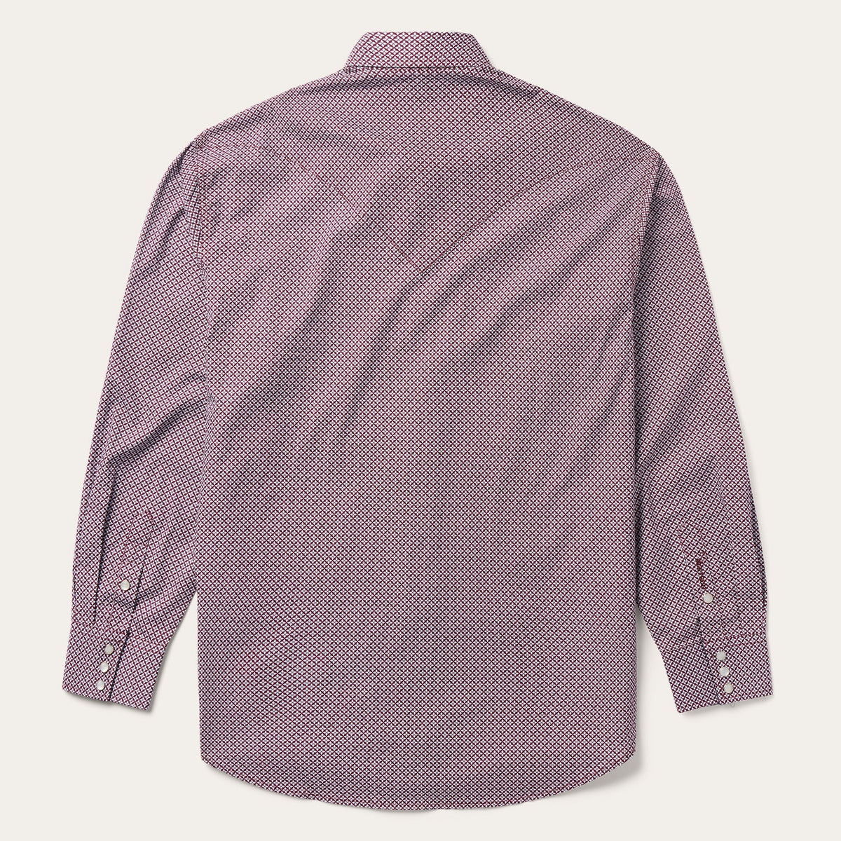 Four Point Geo Print Western Shirt Blue - Stetson