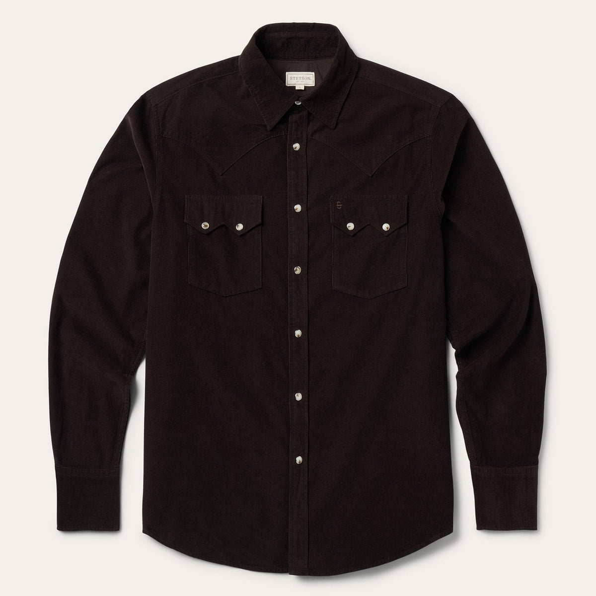 Corduroy Western Shirt Brown - Stetson
