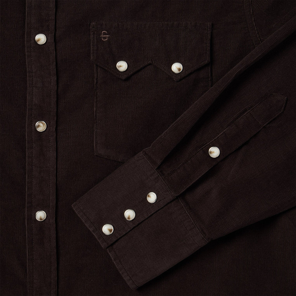 Corduroy Western Shirt Brown - Stetson