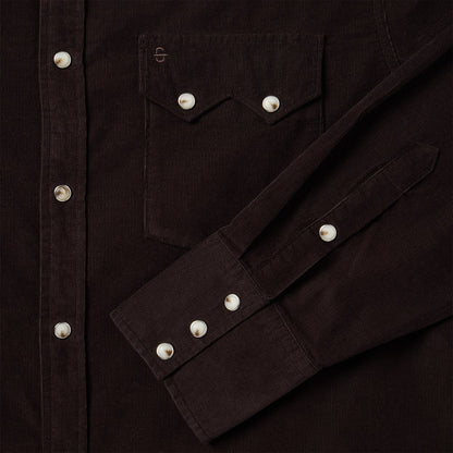 Corduroy Western Shirt Brown - Stetson