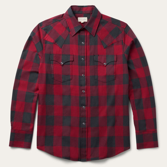 Buffalo Plaid Western Shirt Red - Stetson