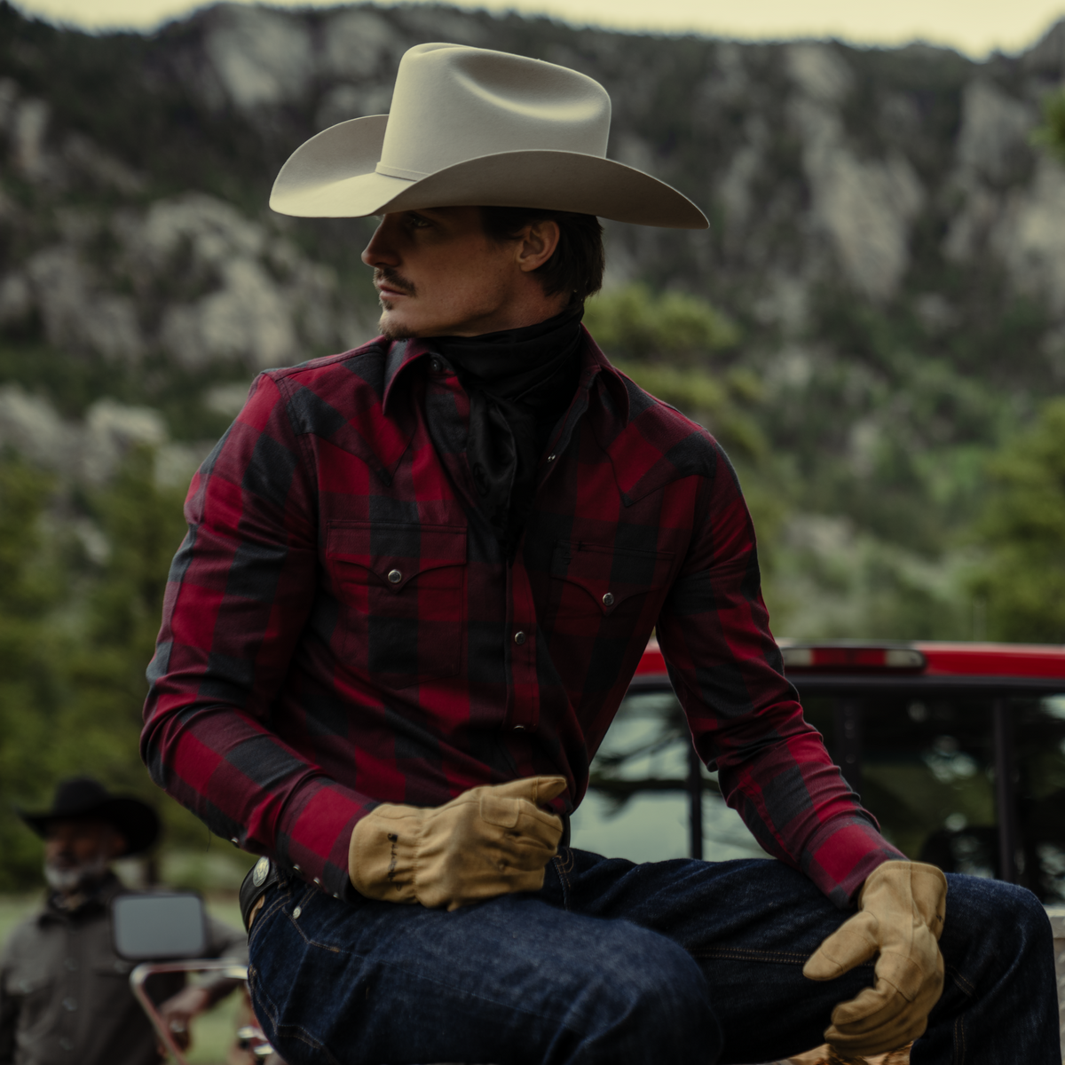 Buffalo Plaid Western Shirt Red - Stetson