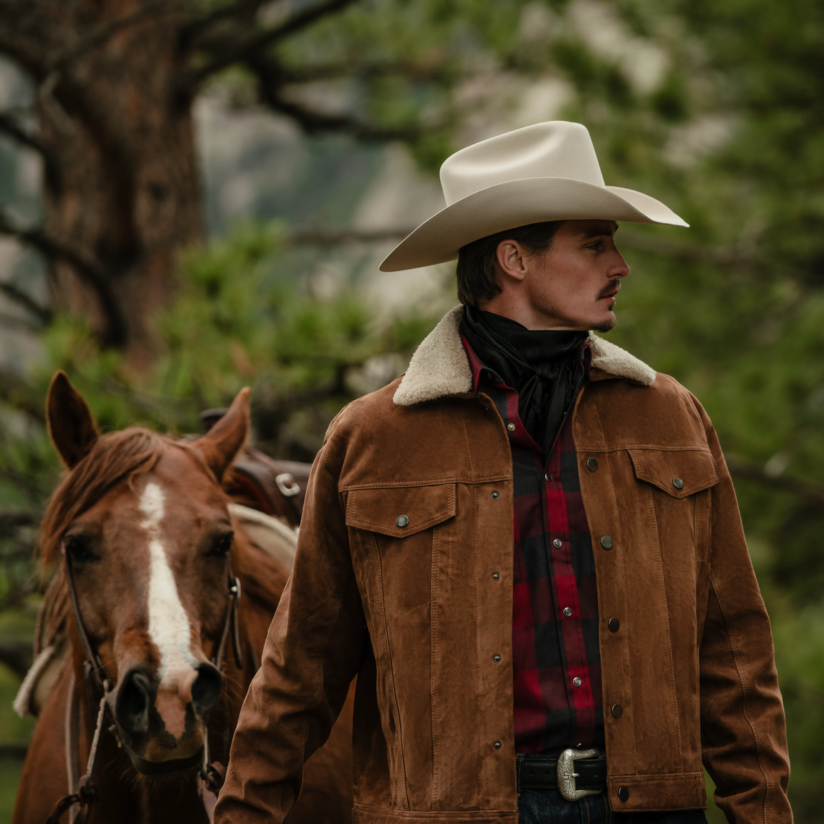 Buffalo Plaid Western Shirt Red - Stetson
