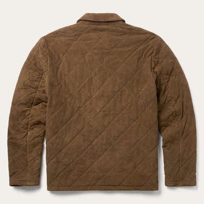 Quilted Suede Jacket Brown - Stetson
