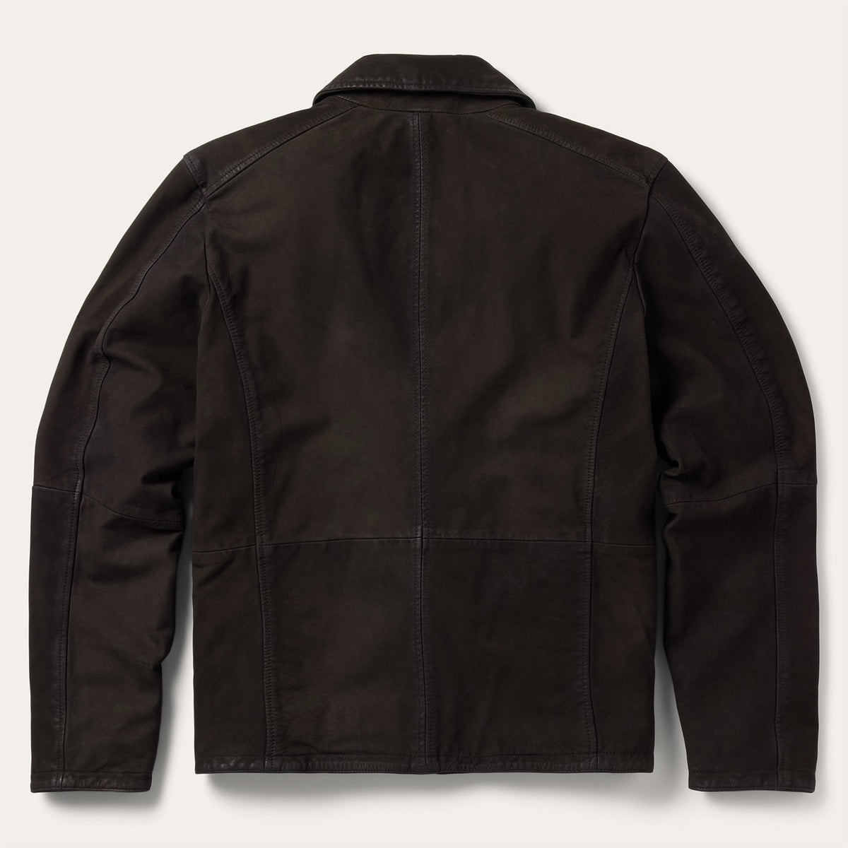 Zip Front Suede Leather Jacket Brown - Stetson