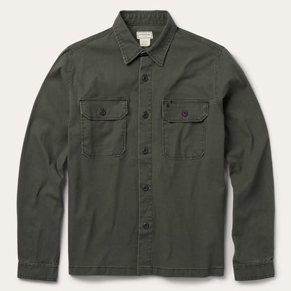 Stretch Canvas Jac-Shirt Green - Stetson