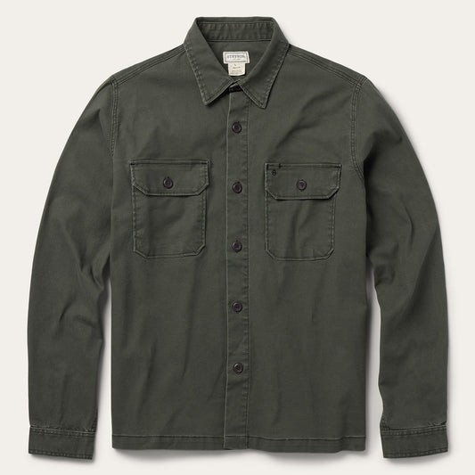 Stretch Canvas Jac-Shirt Green - Stetson