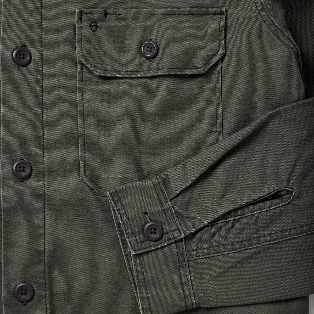Stretch Canvas Jac-Shirt Green - Stetson