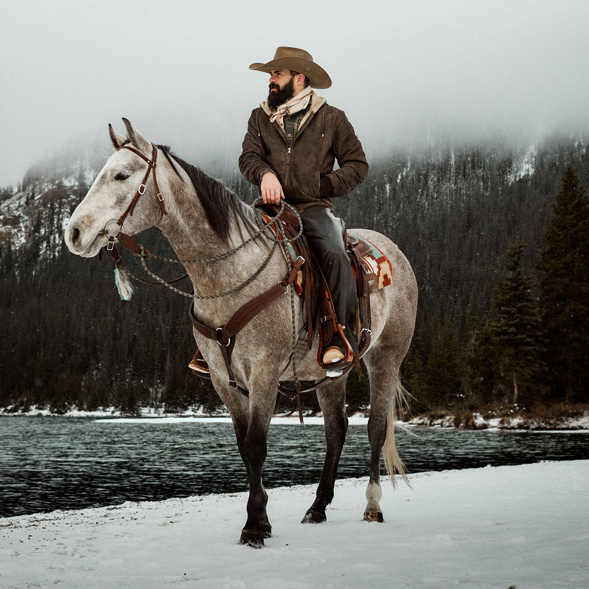 Suede Hooded Jacket Brown - Stetson