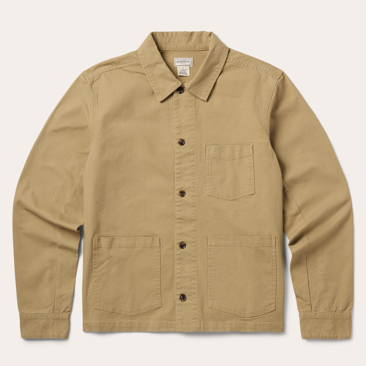 Three Pocket Shirt Jacket Tan - Stetson