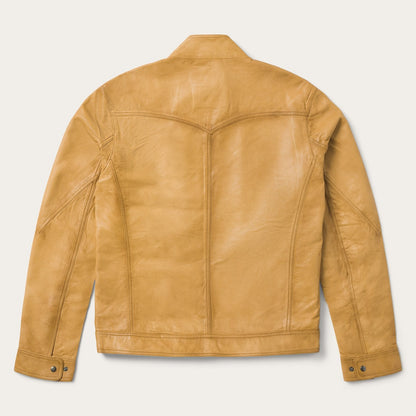Butter Soft Distressed Leather Jacket Brown - Stetson