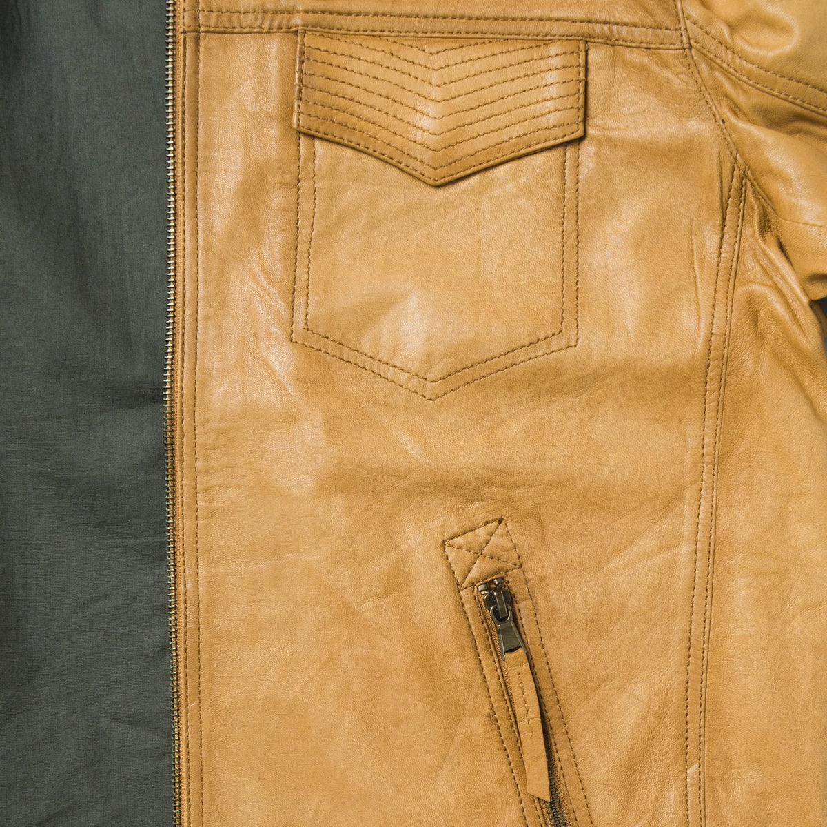 Butter Soft Distressed Leather Jacket Brown - Stetson