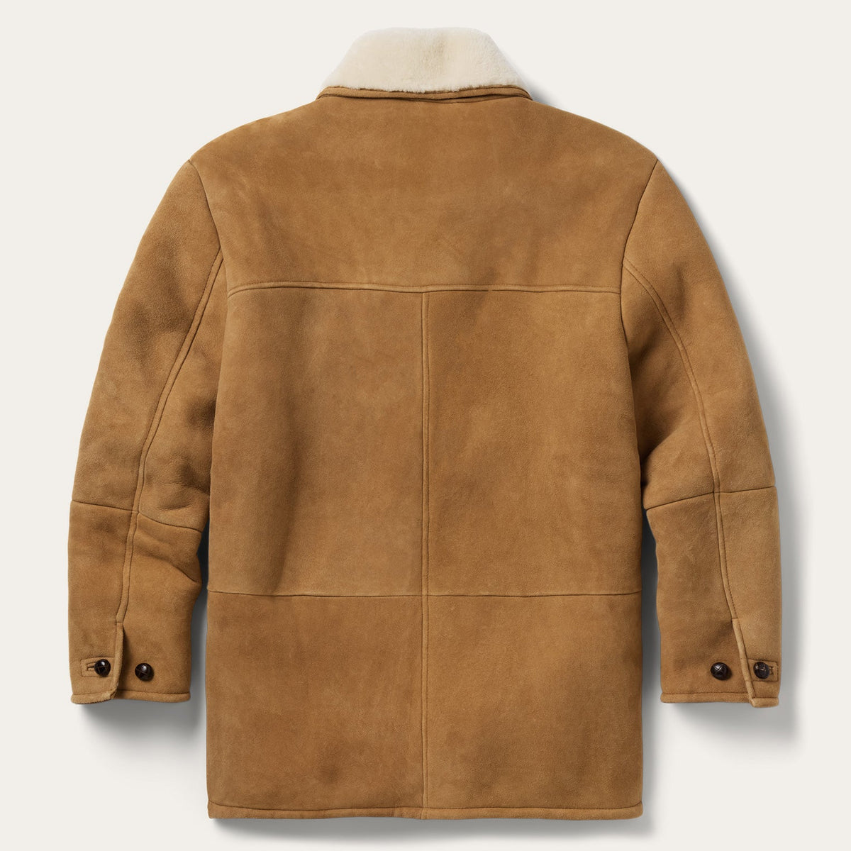 Suede Shearling Ranch Coat Saddle - Stetson