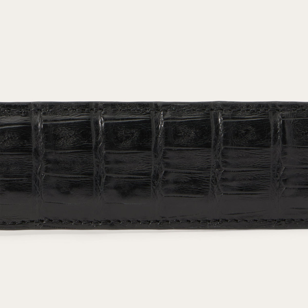 Caiman Western Tab Belt Black Classic - Stetson