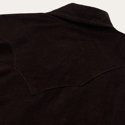 Corduroy Denim Western Shirt Brown - Stetson