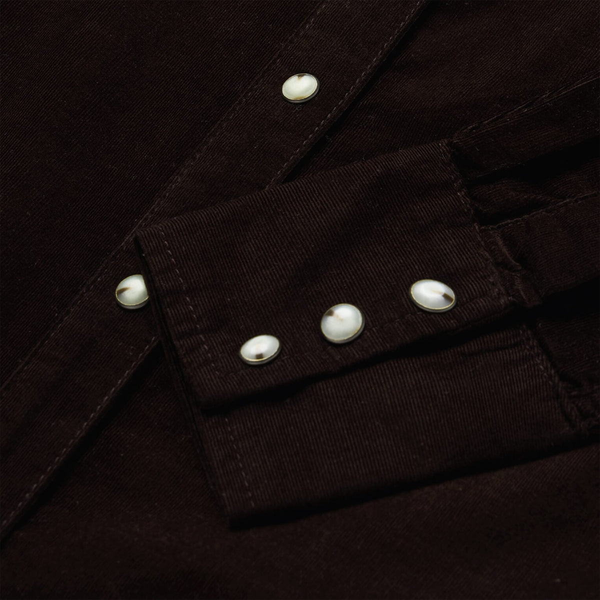 Corduroy Denim Western Shirt Brown - Stetson