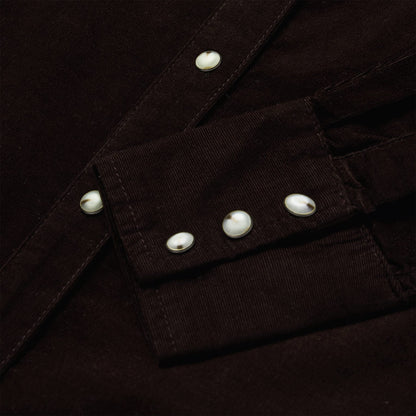 Corduroy Denim Western Shirt Brown - Stetson