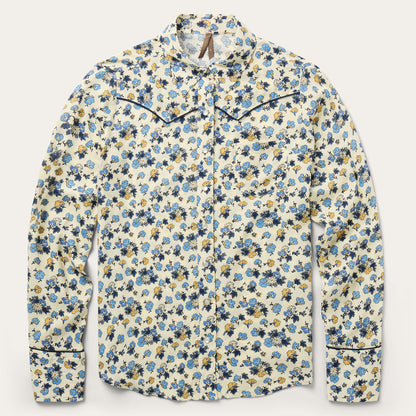 Field Flowers Print Shirt Yellow - Stetson
