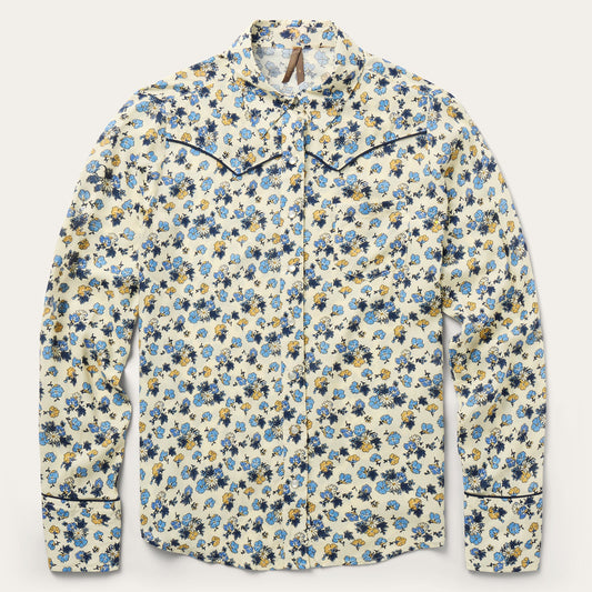 Field Flowers Print Shirt Yellow - Stetson