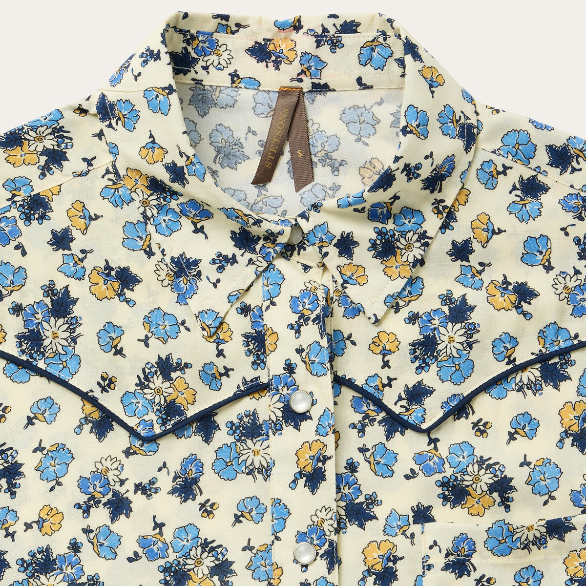 Field Flowers Print Shirt Yellow - Stetson