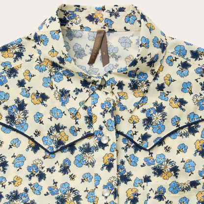 Field Flowers Print Shirt Yellow - Stetson
