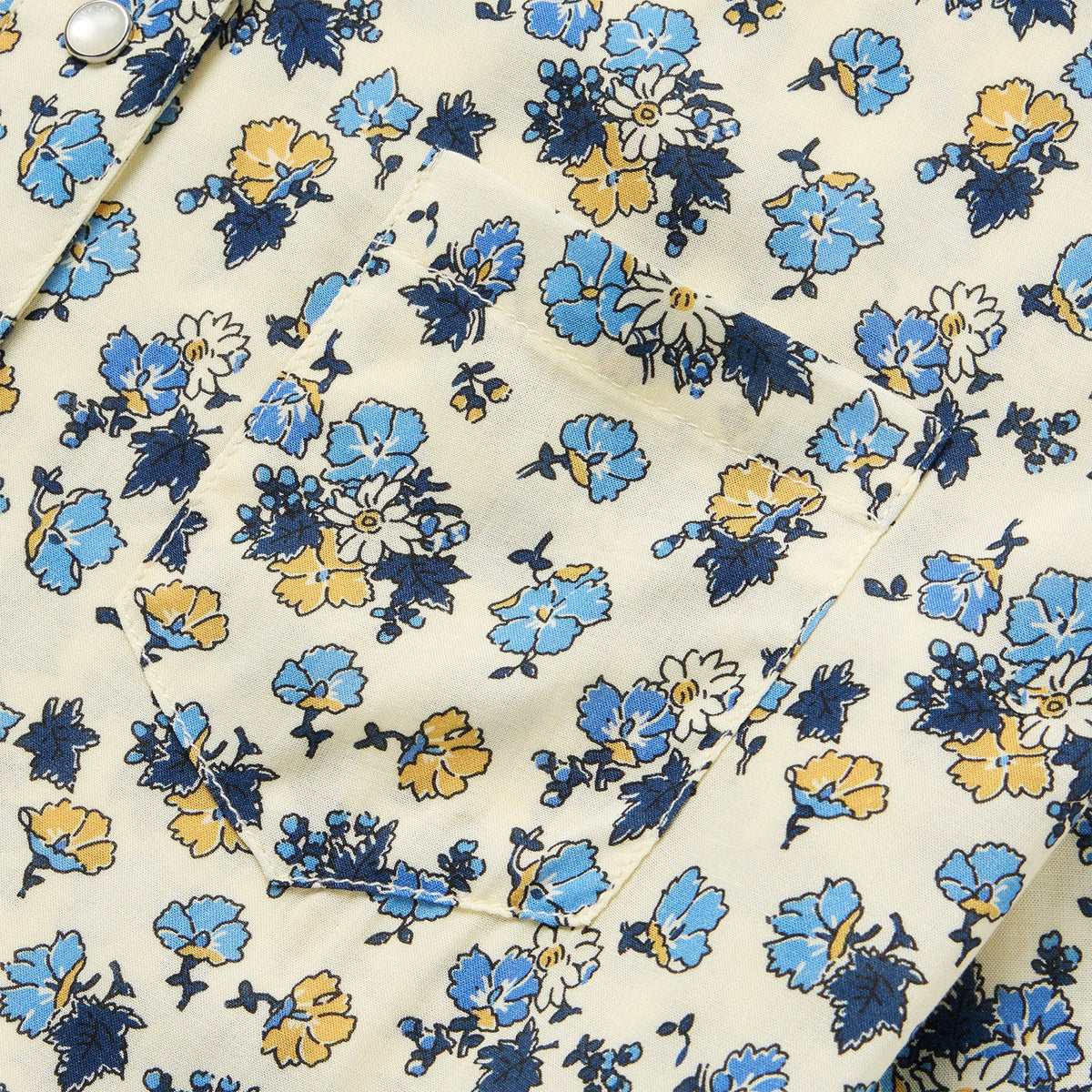 Field Flowers Print Shirt Yellow - Stetson
