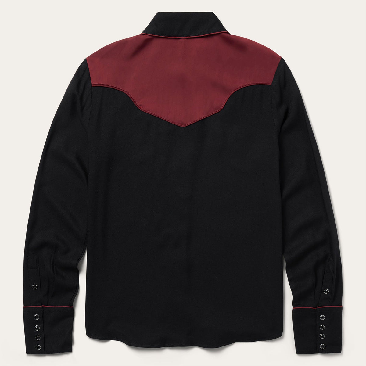 Piped Western Blouse Black - Stetson